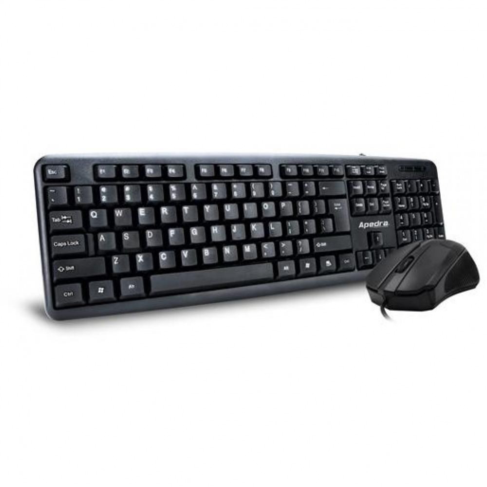 Apedra KM-520 keyboard + mouse Black HU