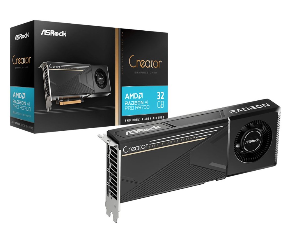 ASRock Radeon AI PRO R9700 Creator 32GB