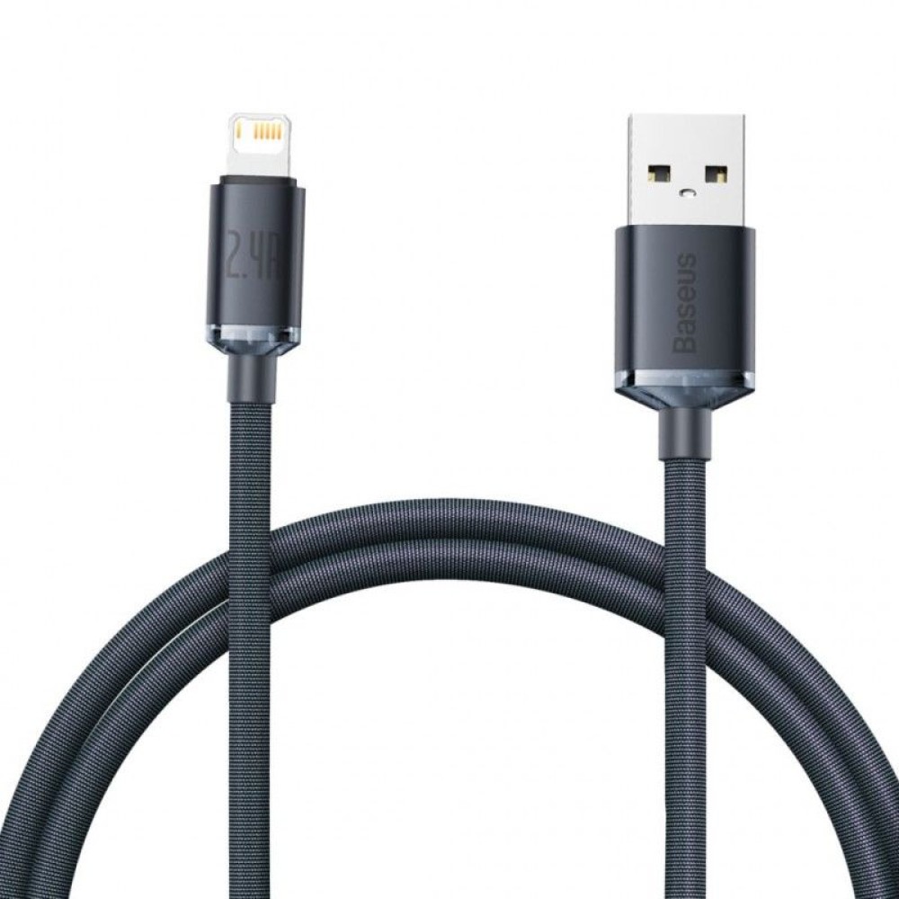 Baseus Crystal Shine USB-A Lightning Cable 1,2m Black