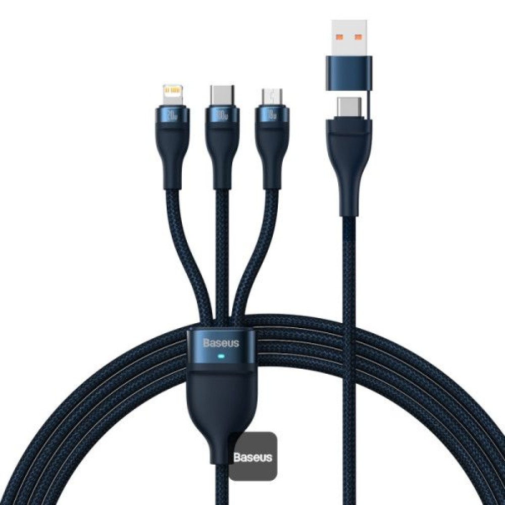 Baseus Flash Series 2 3in1 100W 1,2m Dark Blue
