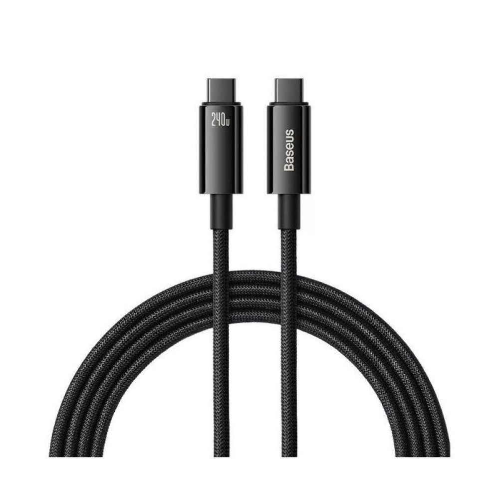 Baseus Tungsten Gold USB-C to USB-C 240W Cable 1m Black