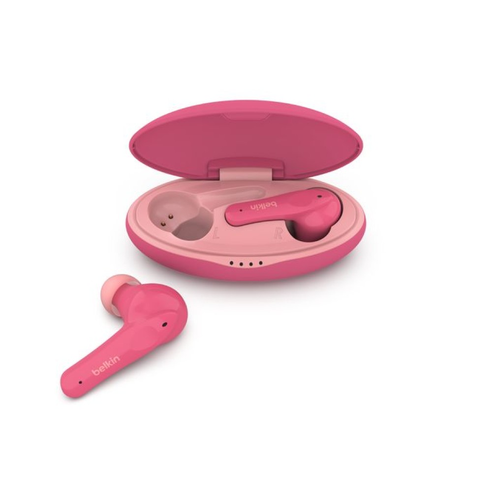 Belkin SoundForm Nano Wireless Earbuds for Kids Pink