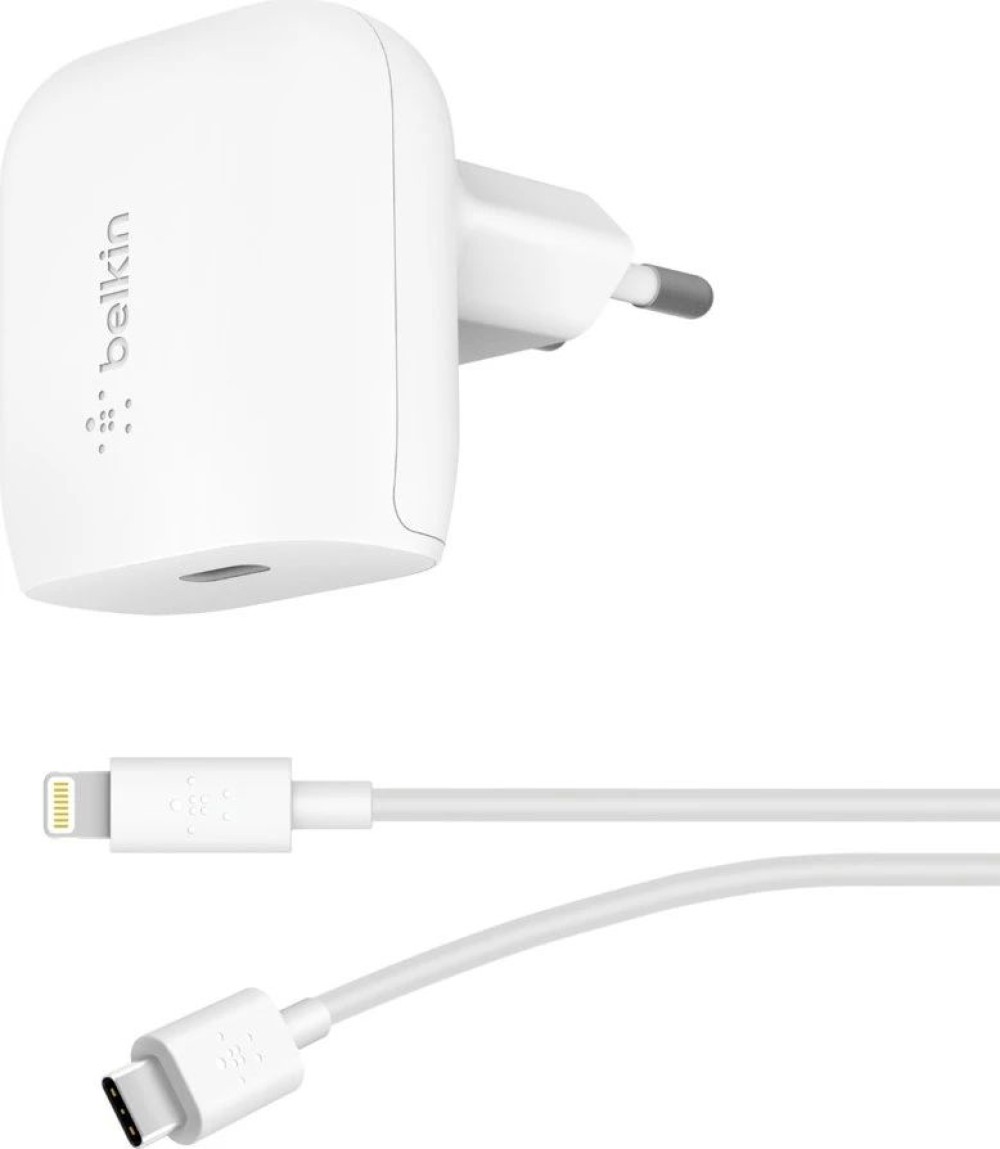 Belkin BoostCharge 18W USB-C - Lightning Charger White