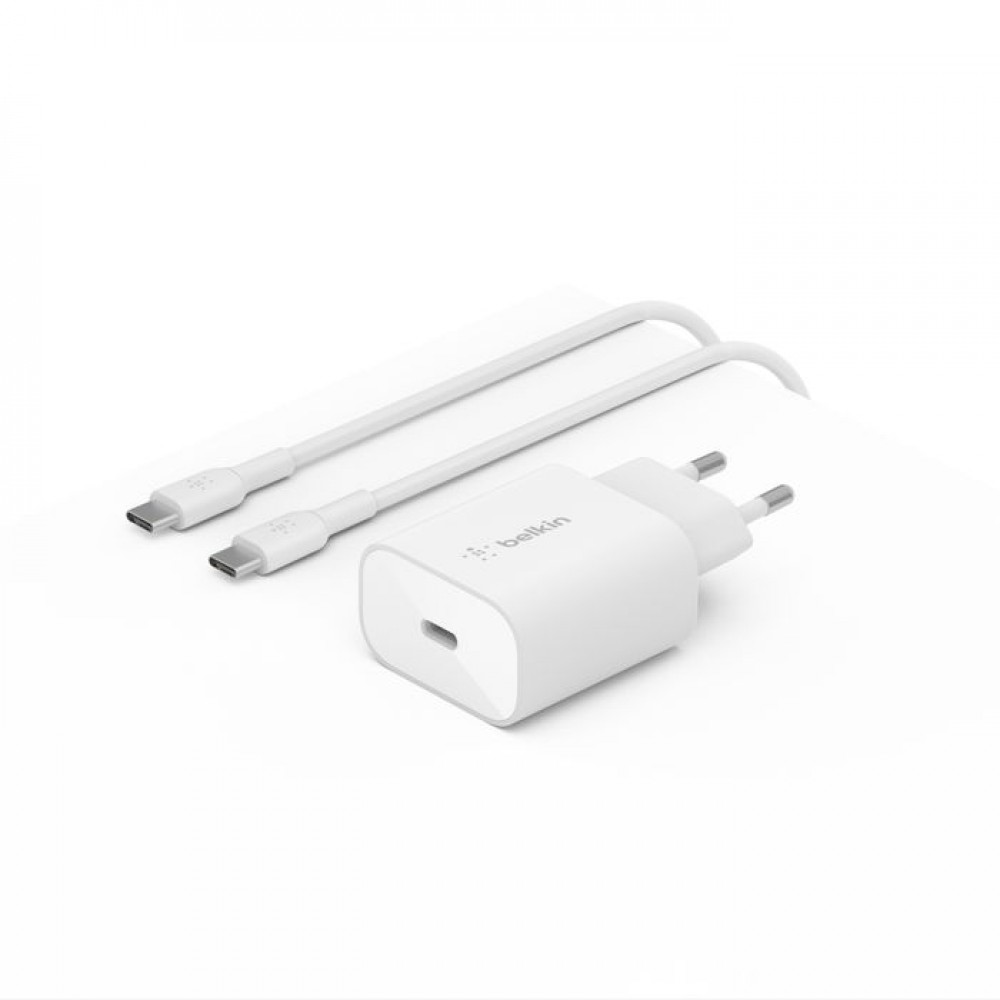 Belkin BoostCharge PD 25W PPS USB-C wall charger 1m  White