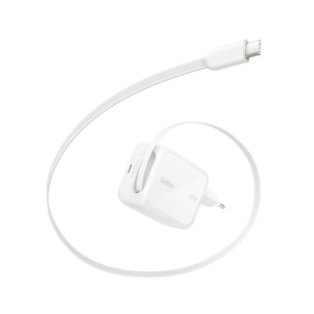 Belkin BoostCharge Pro 67W Dual GaN 1m Cable White