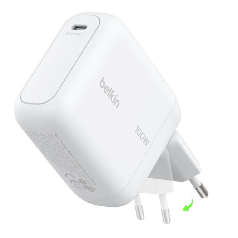 Belkin BoostCharge USB-C-GaN charging adapter White