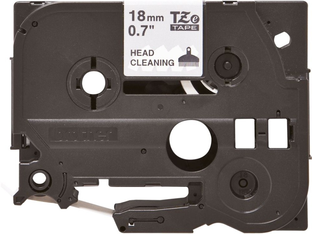 Brother TZE-CL4 laminált P-touch szalag (18mm) Black on Clear - 8m