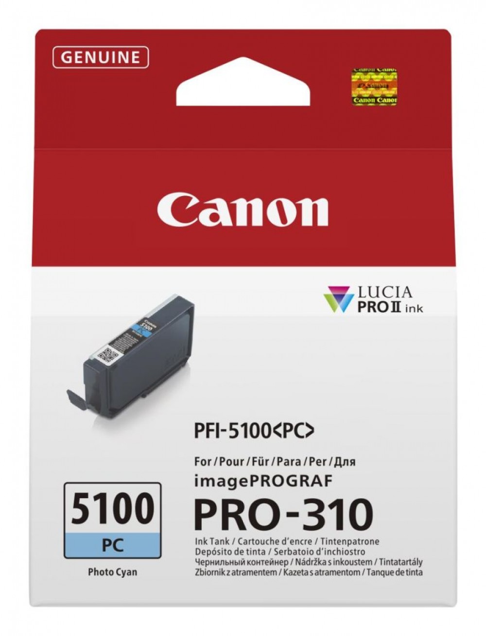 Canon PFI-5100 Photo Cyan tintapatron