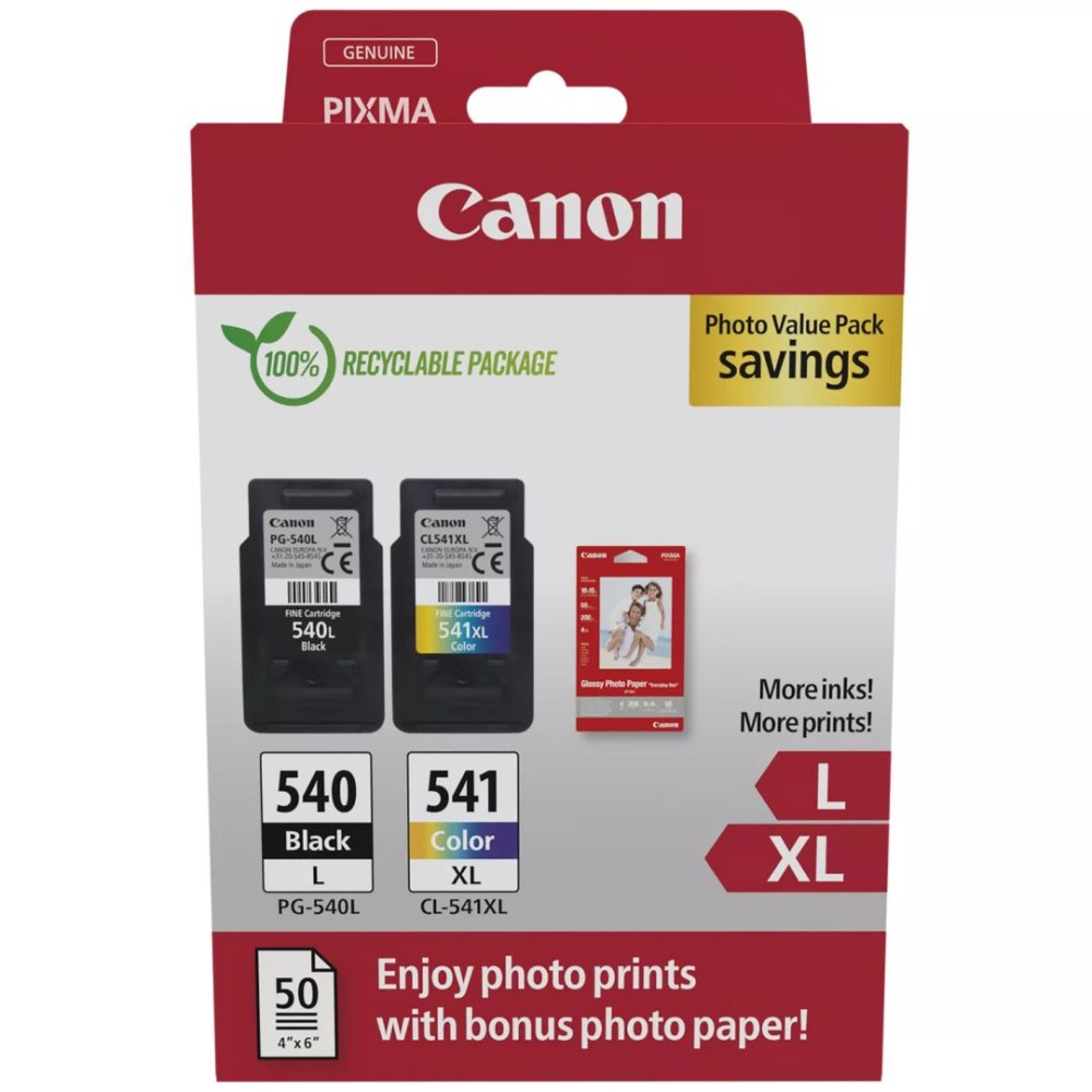 Canon PG-540XL/CL-541XL Photo Pack