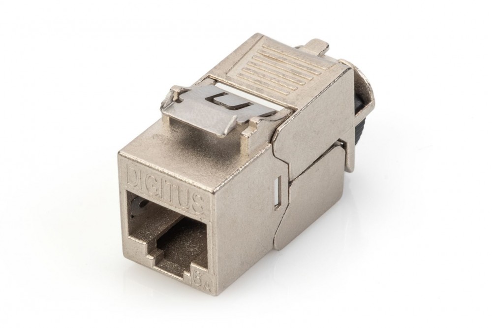 Digitus CAT 6A Keystone Jack, STP, tool free, dust cover