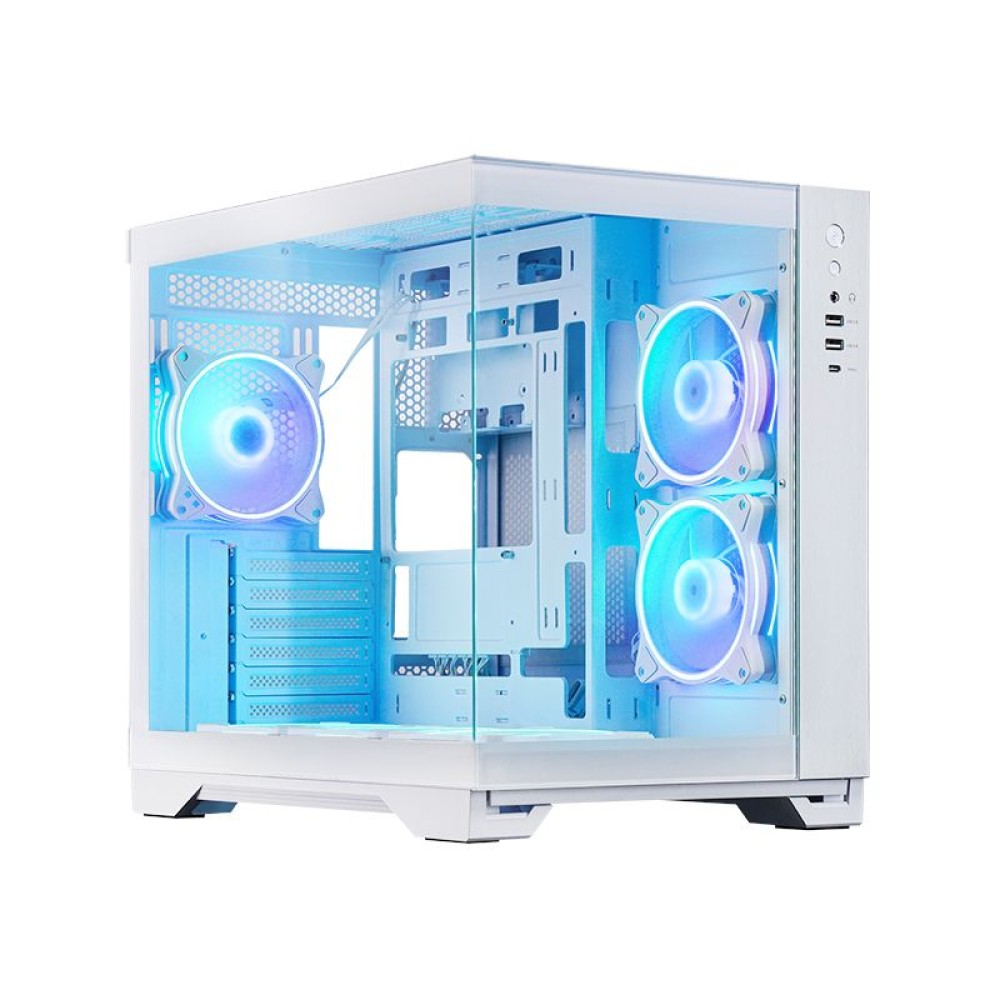 Chieftec Visio Tempered Glass White