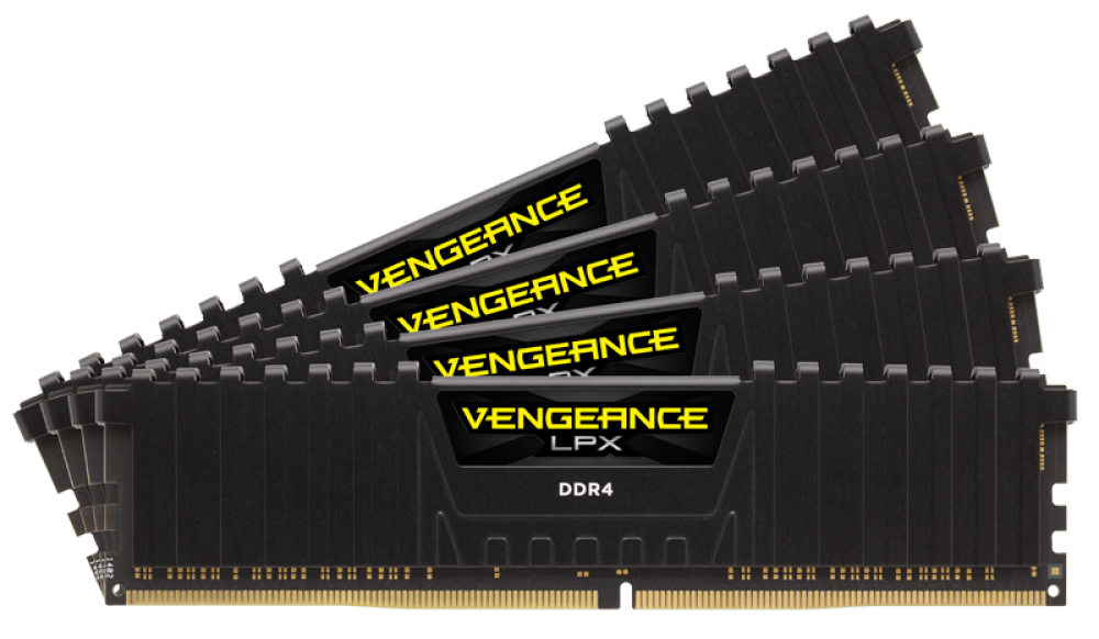 Corsair 64GB DDR4 2400MHz Kit(4x16GB) Vengeance LPX Black