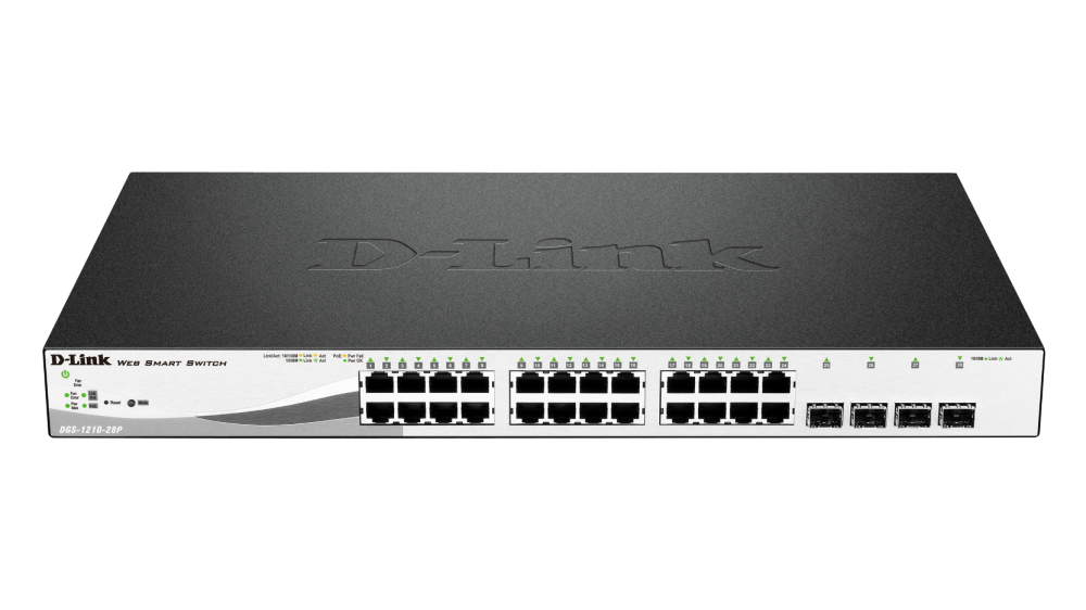D-Link DGS-1210-28MP 28 Port Gigabit Smart Switch