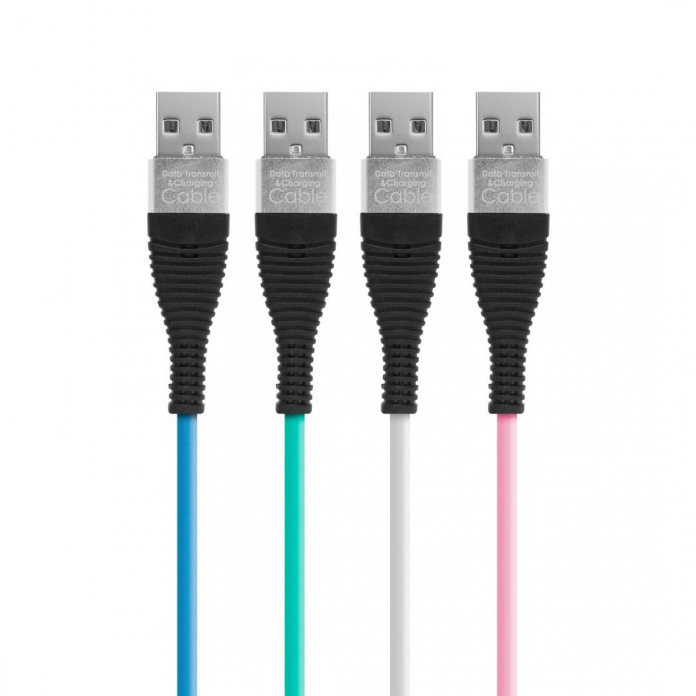 Delight Android microUSB adatkábel szilikon bevonat 1m (több szín)