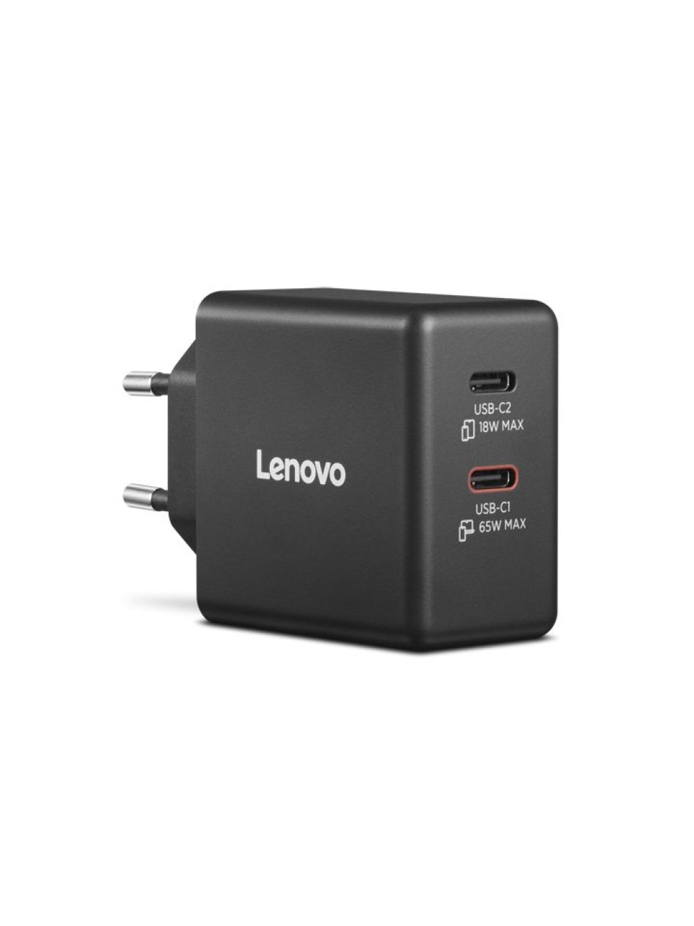 Lenovo Dual USB-C 65W GaN Charger Black