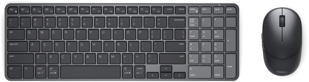 Dell KM746 Pro 7 Rechargeable Compact Keyboard and Mouse HU