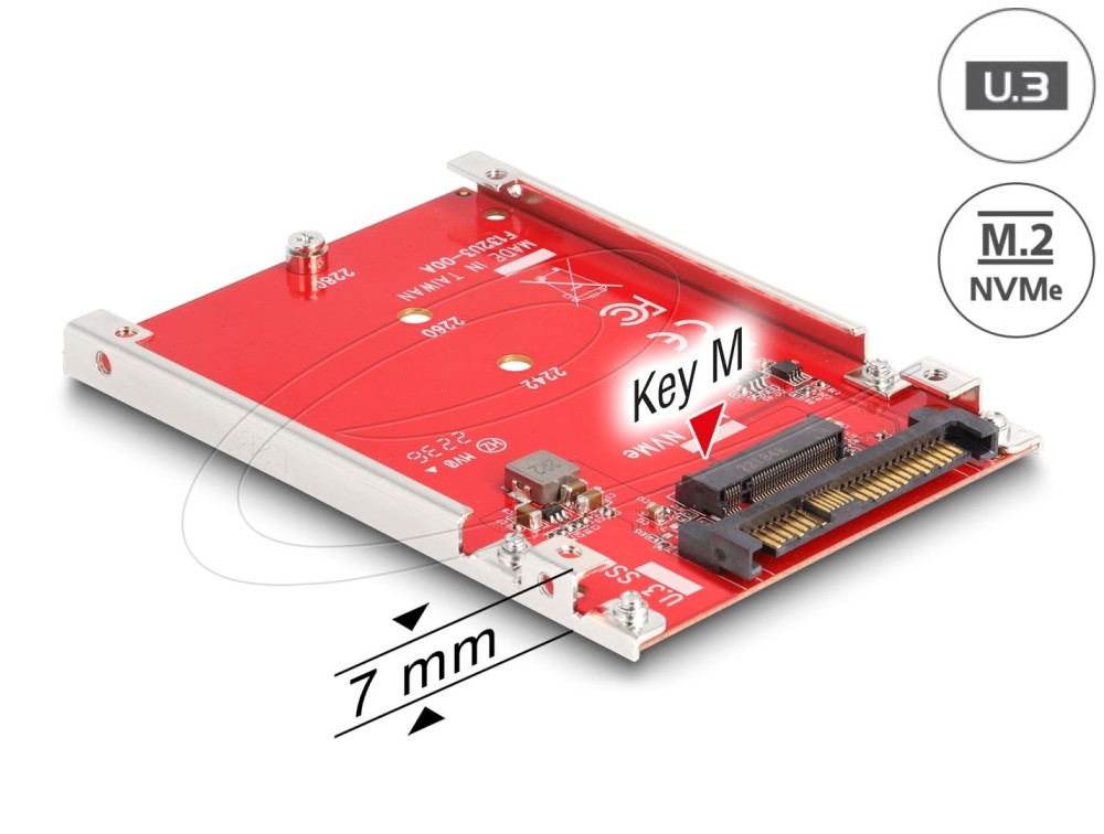 DeLock 2.5″ Converter U.3 SFF-8639 to M.2 NVMe Key M