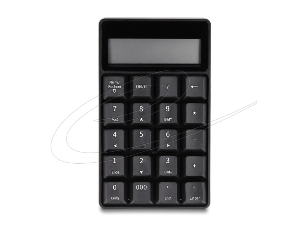 DeLock 2in1 Wireless Numeric Keypad Black