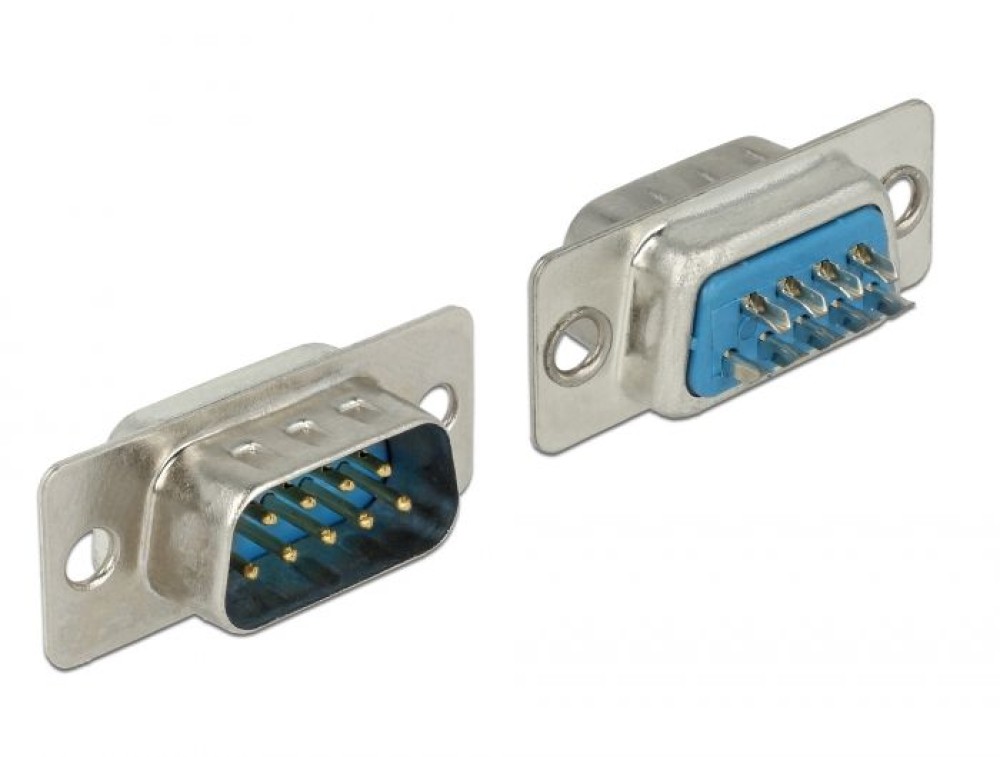 DeLock Connector Sub-D 9 pin male