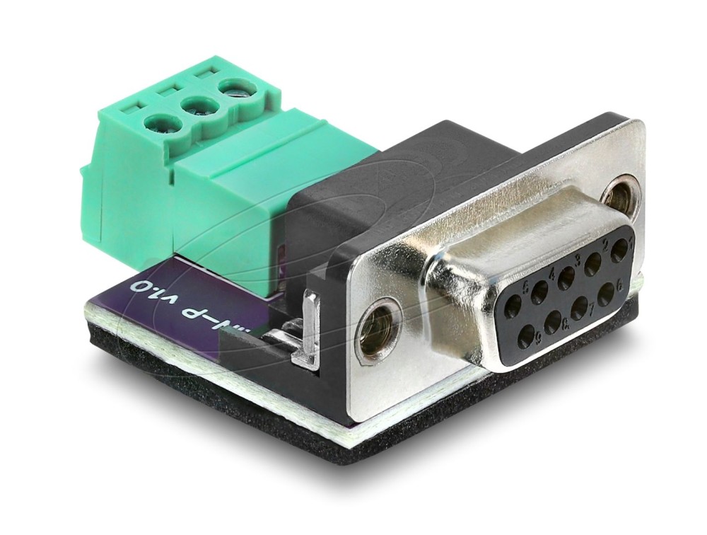DeLock D-Sub 9 pin female to 3 pin Terminal Block Adapter for CAN / LIN bus
