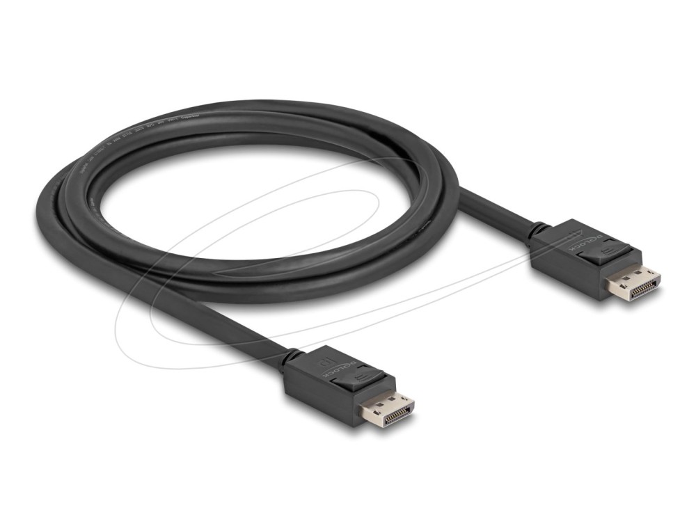 DeLock DisplayPort cable 16K 60Hz 80Gbps 1,8m Black