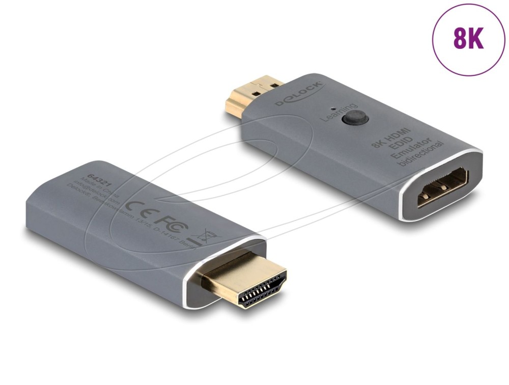 DeLock HDMI EDID Emulator 8K bidirectional