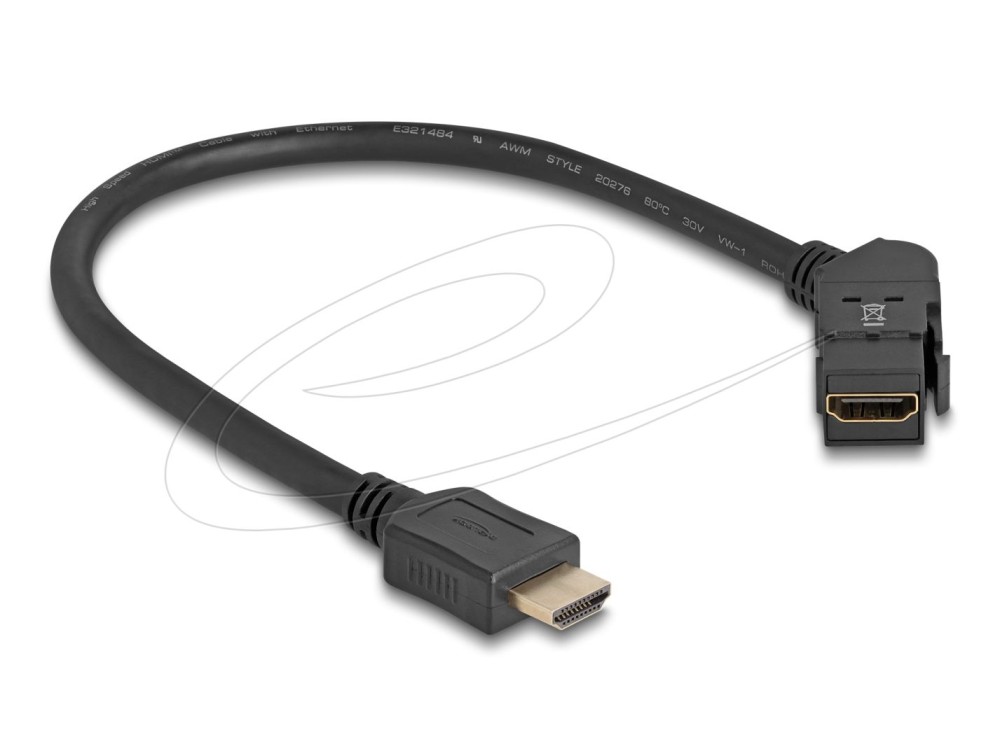 DeLock HDMI to HDMI Cable 0,3m Black