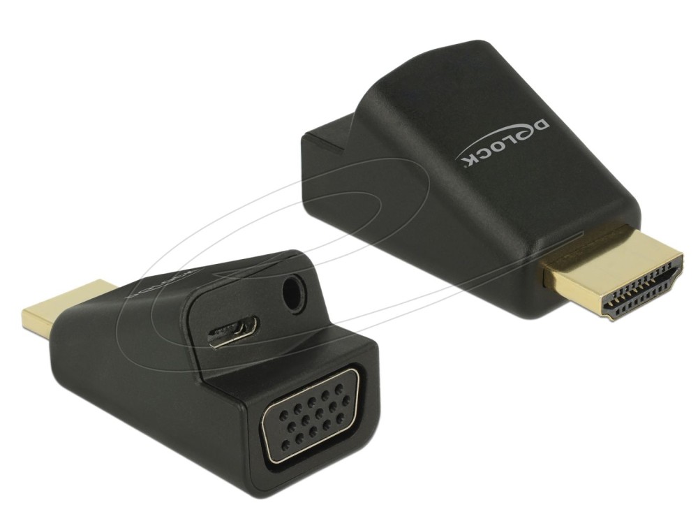 DeLock HDMI to VGA with Audio Adapter Black