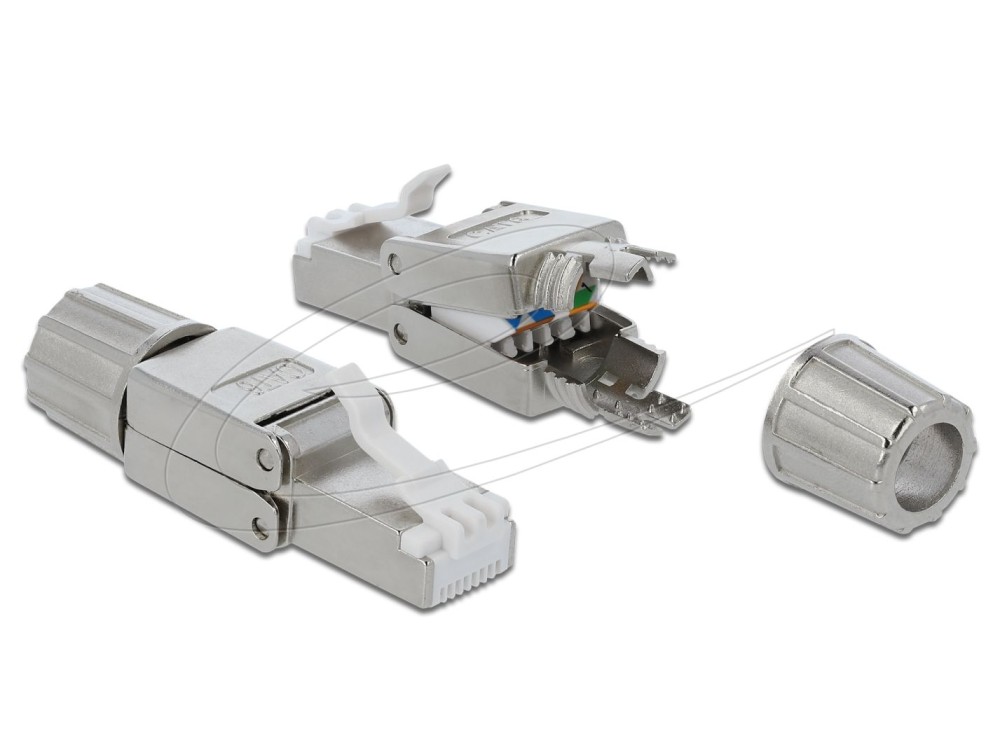 DeLock RJ45 plug Cat.6 STP toolfree