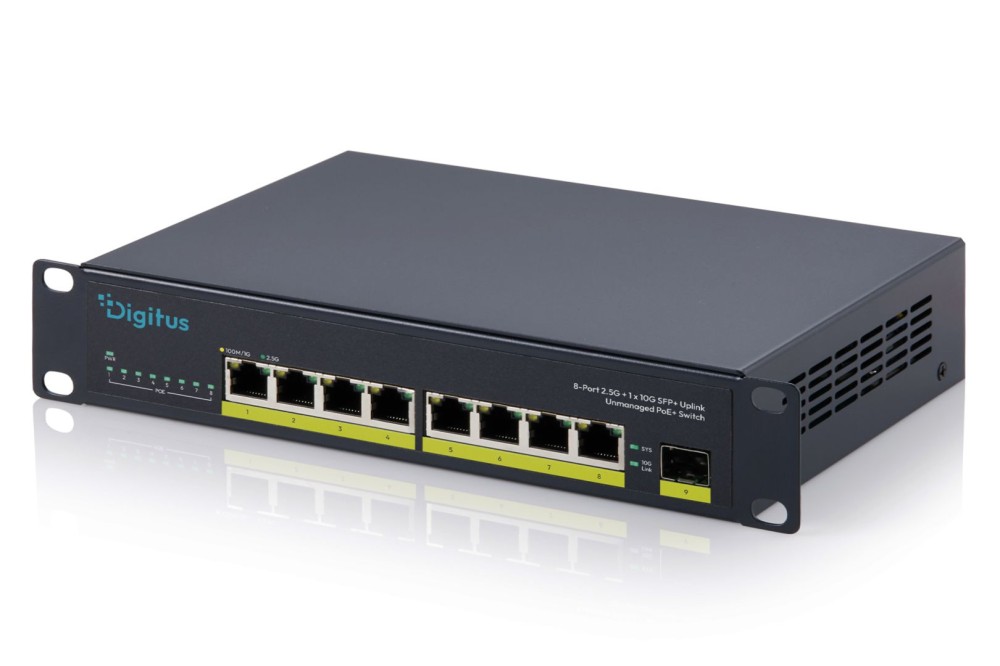 Digitus DN-95333 8-Port 2.5G Unmanaged PoE+ Switch