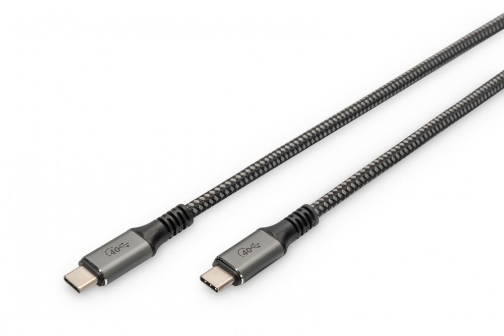 Digitus USB 4.0 Type-C connection cable 1m Black