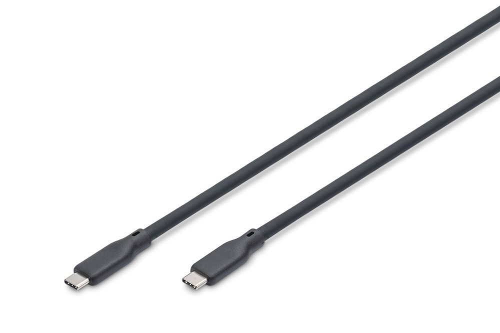 Digitus USB Silicone connection USB-C - USB-C cable 1,5m Black