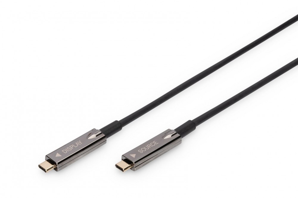 Digitus USB Type-C 4K male/male cable 15m Black