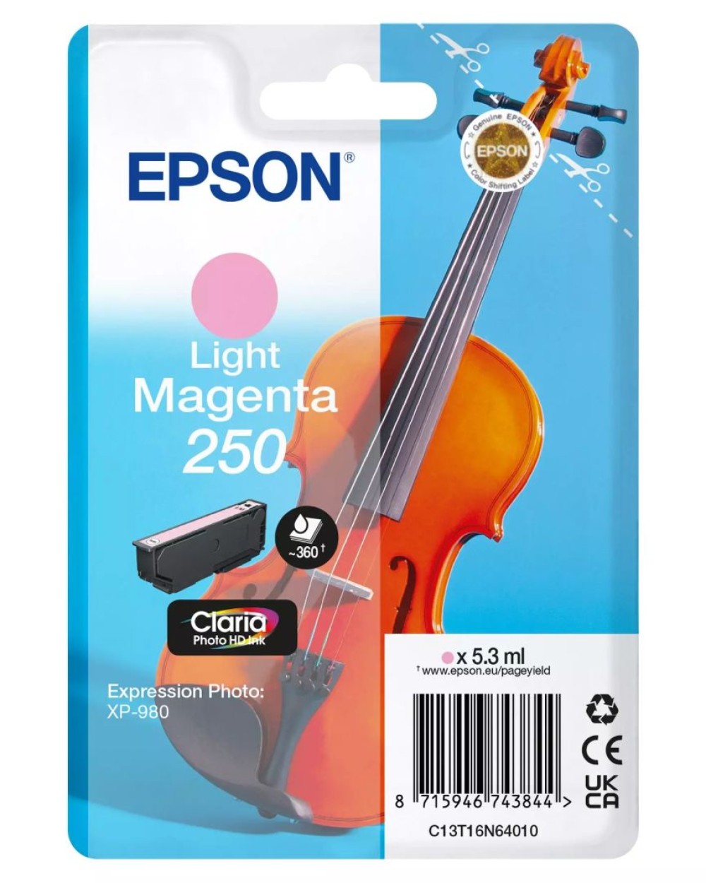 Epson 250 Light Magenta tintapatron