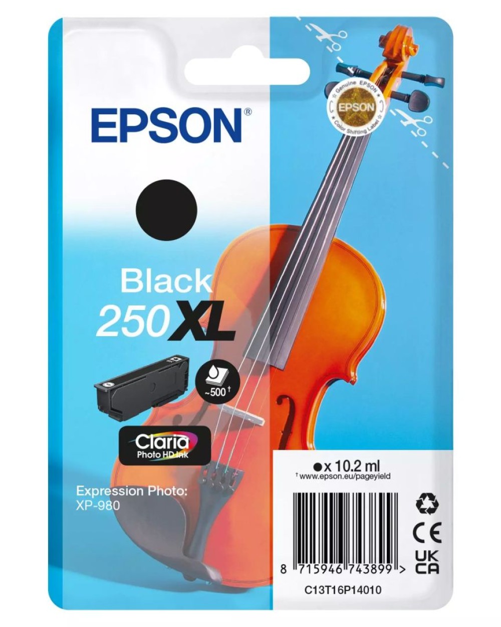 Epson 250XL Black tintapatron