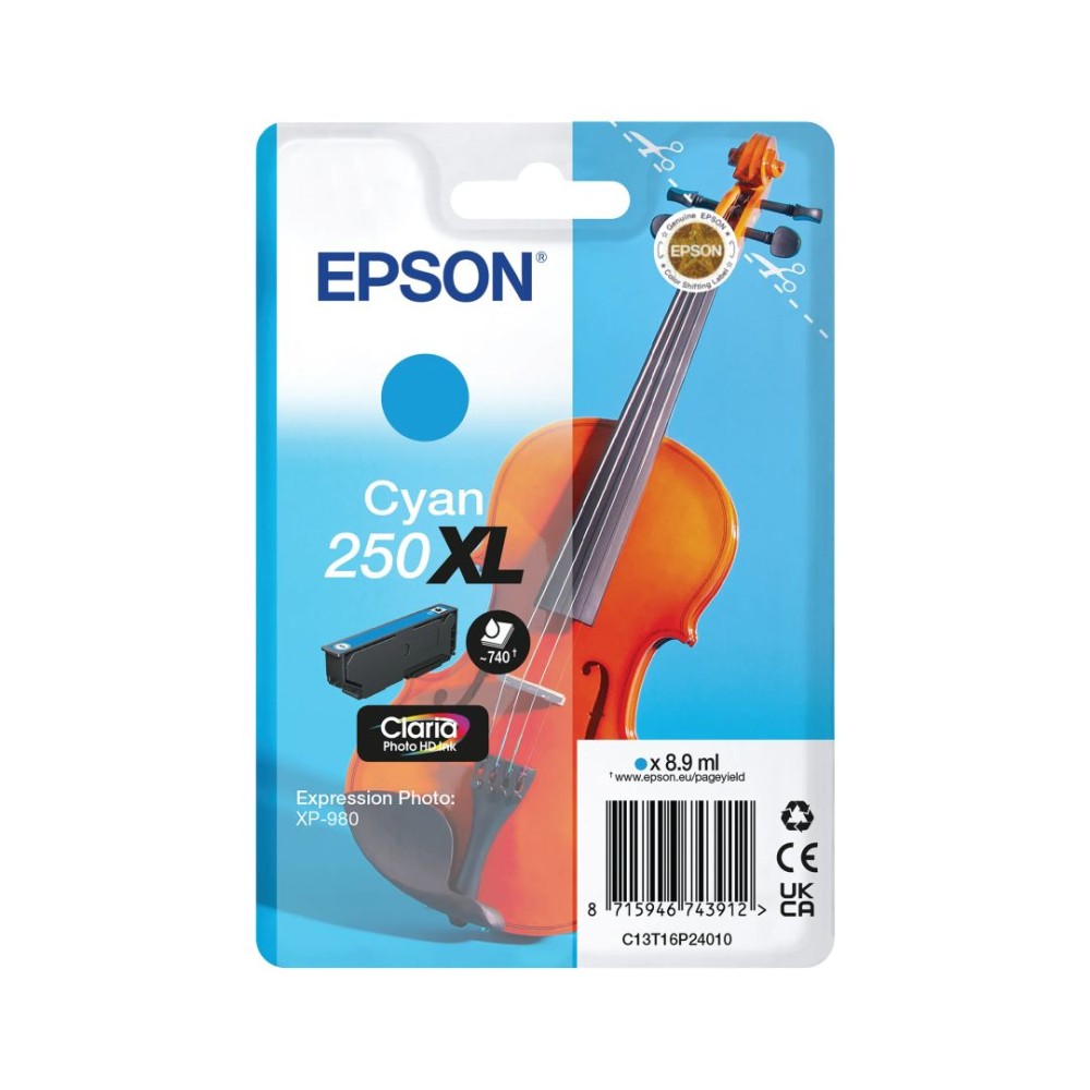Epson 250XL Cyan tintapatron
