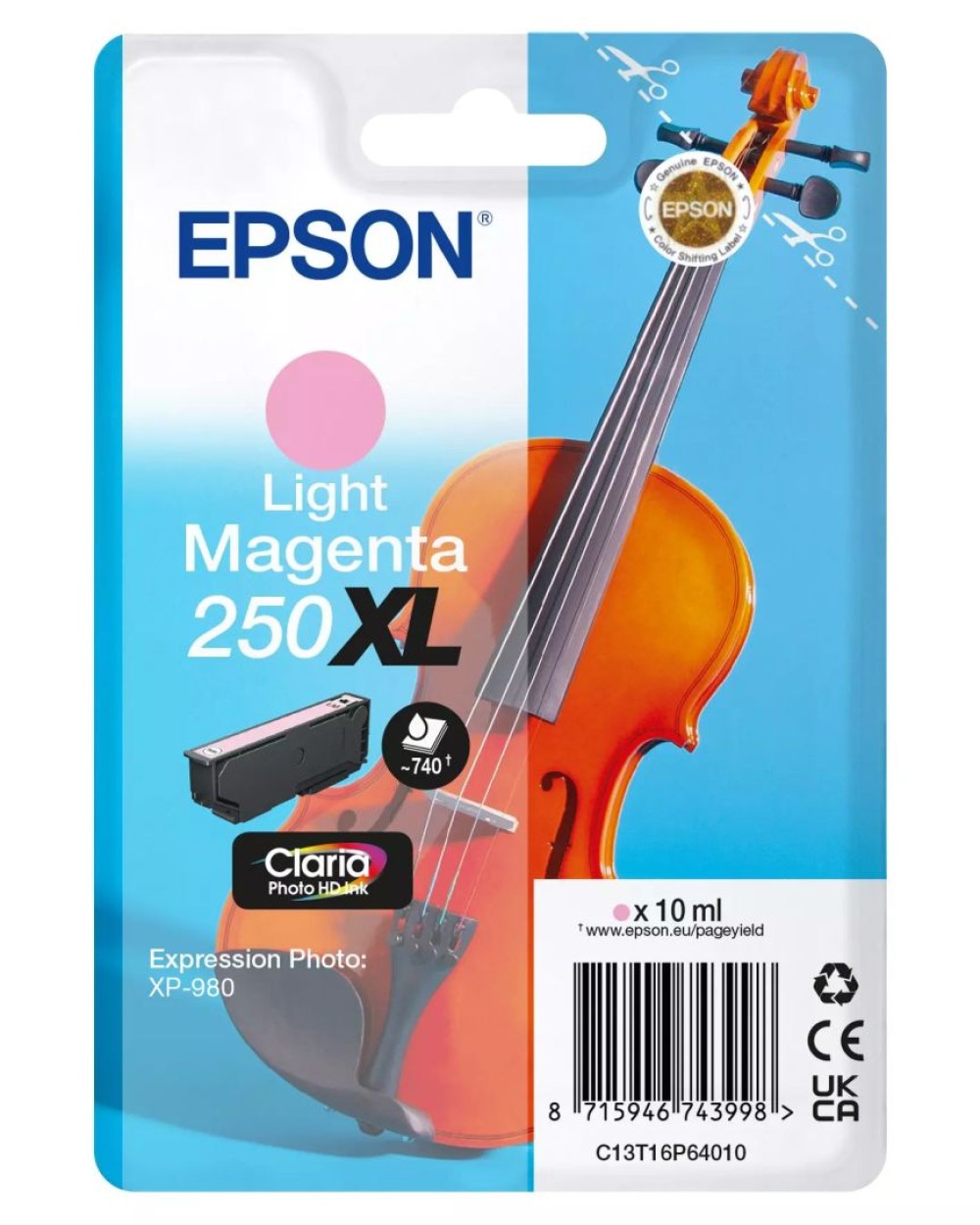 Epson 250XL Light Magenta tintapatron