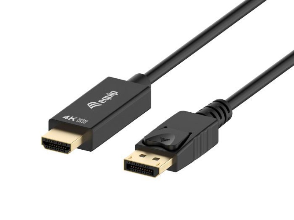 EQuip DisplayPort male to HDMI male 4K Adapter Cable 5m Black