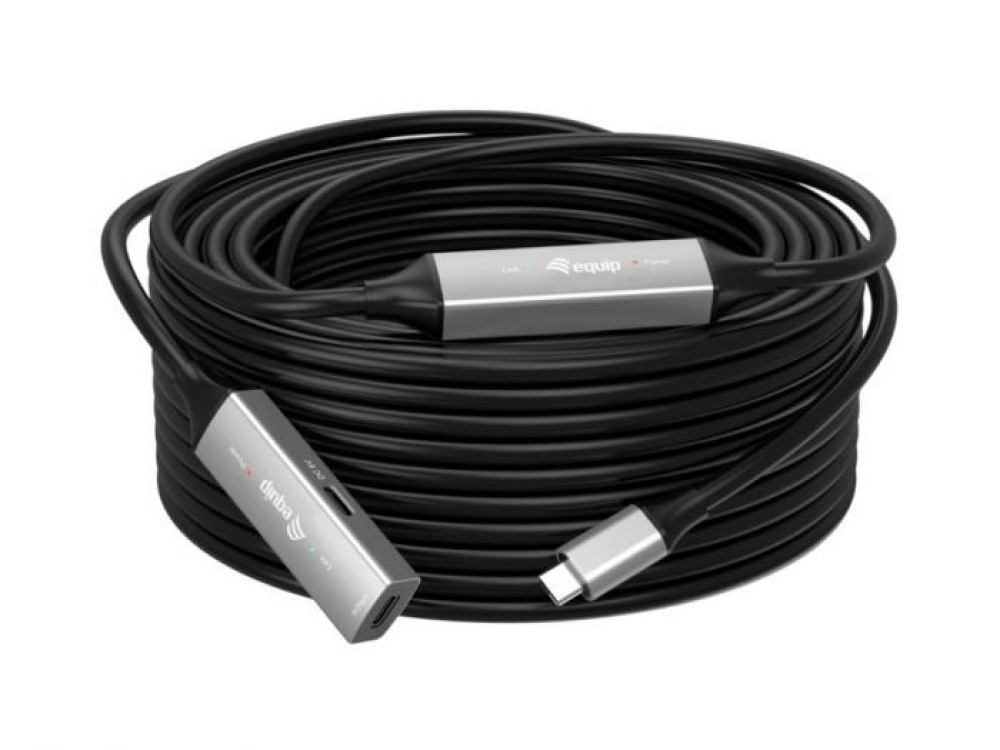 EQuip USB-C to C Active extension cable 15m Black