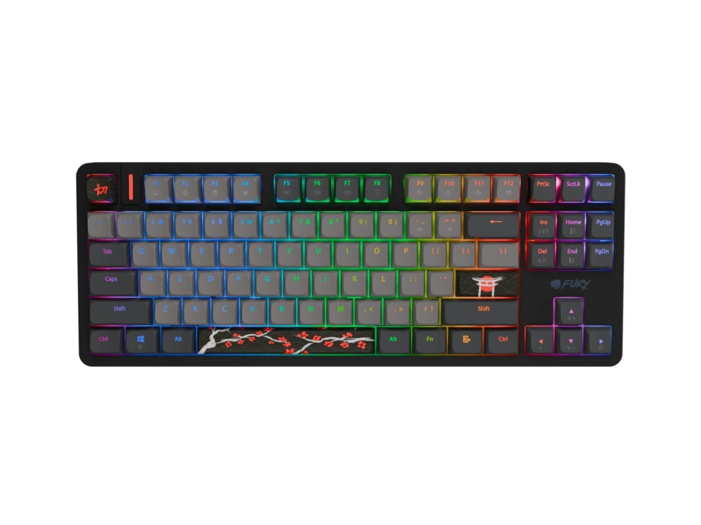 FURY Kanabo K6 Magnetic Gaming Keyboard Black/Grey US