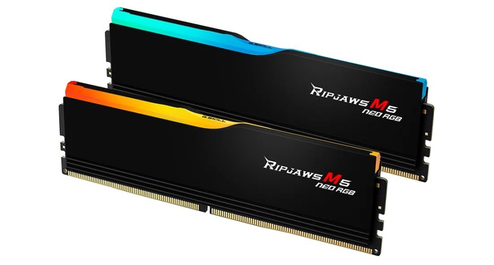 G.SKILL 64GB DDR5 6000MHz Kit(2x32GB) Ripjaws M5 Neo RGB Black