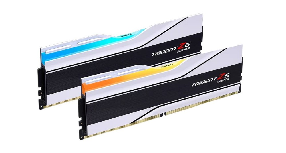 G.SKILL 64GB DDR5 6000MHz Kit(2x32GB) Trident Z5 Neo RGB Matte White