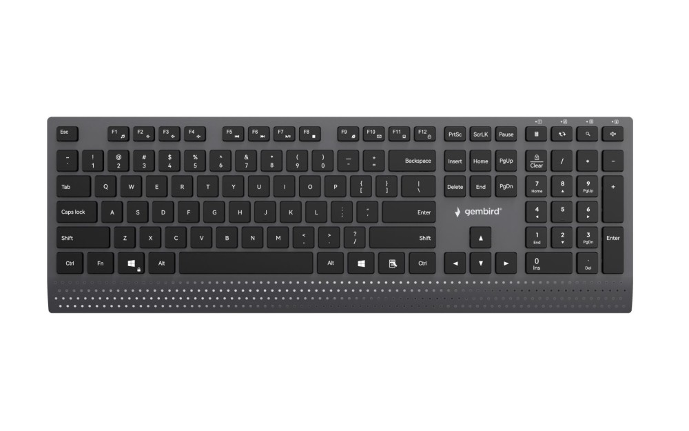 Gembird KB-MCH-06 Slim Wired Multimedia Keyboard Black US