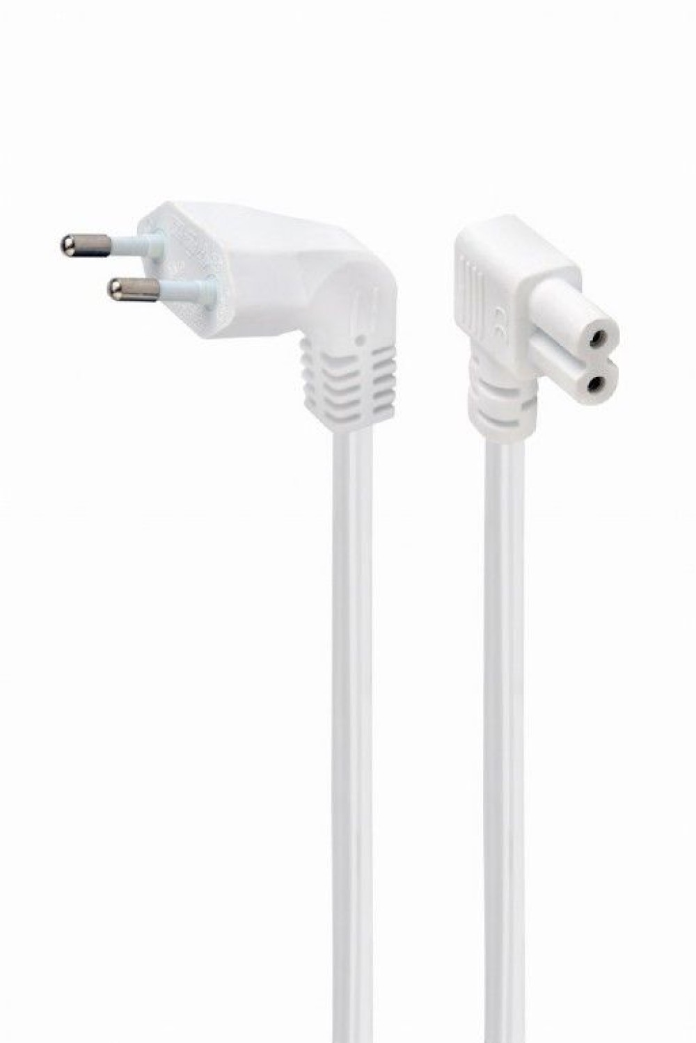 Gembird PC-184L Power cord (C7) with angled connectors 2,5m White