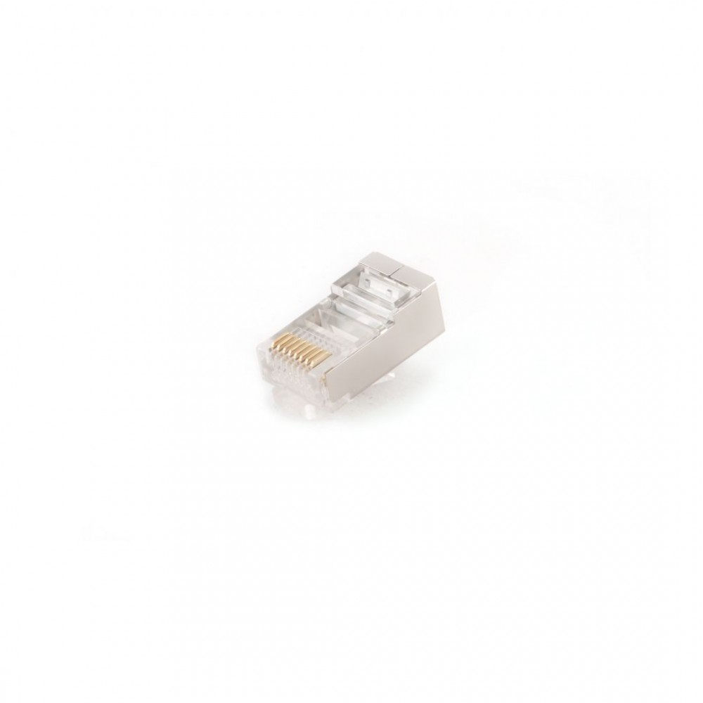 Gembird RJ45/PLUG5SP/10 Shielded Modular plug 8P8C 30u Gold plated 10 pcs per bag