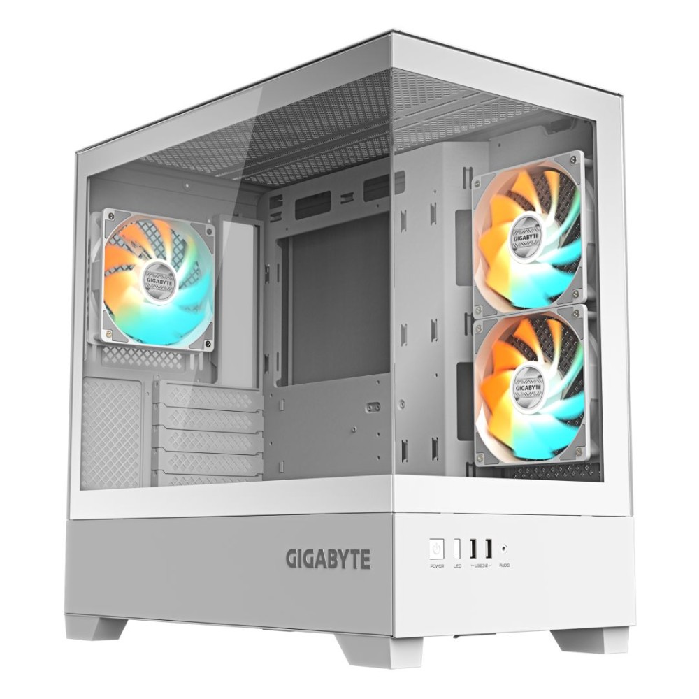 Gigabyte C201 Panoramic Ice Tempered Glass Black