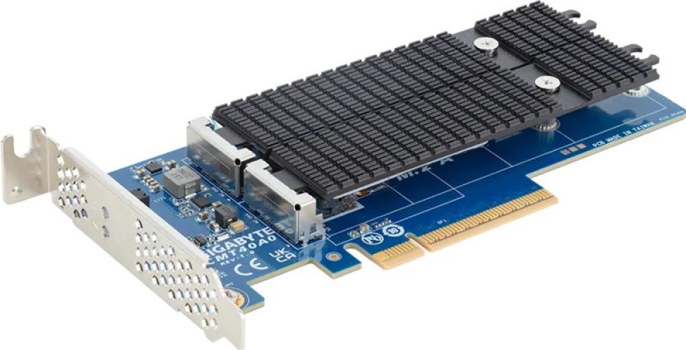 Gigabyte CMT40A0 M.2 Expansion Card 2xGen5 NVMe 2280/22110 cards