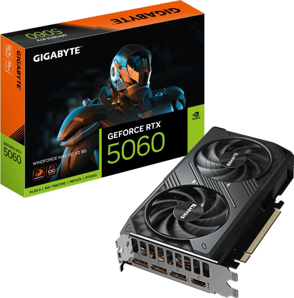 Gigabyte RTX5060 WINDFORCE MAX OC V2 8G