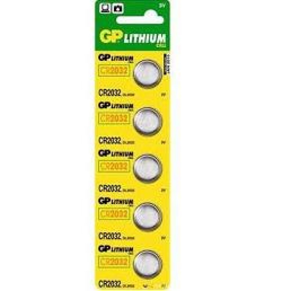 GP CR 2032 5db/csomag Lithium gombelem