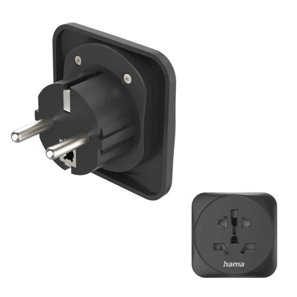 Hama EU átalakító utazó adapter Black